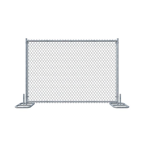 temporary fence panels are typically made of sturdy materials like steel or aluminum